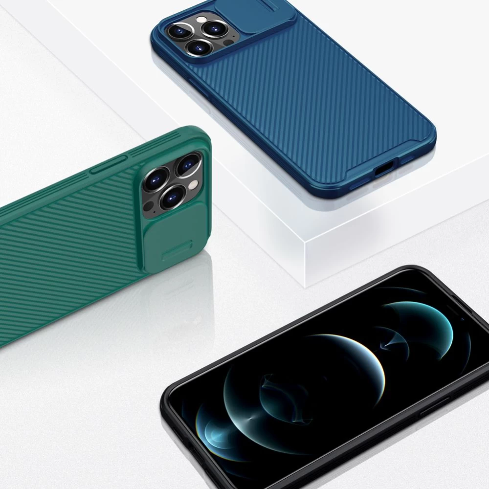 Apple iPhone 13 Pro Max чехол синий Nillkin CamShield 