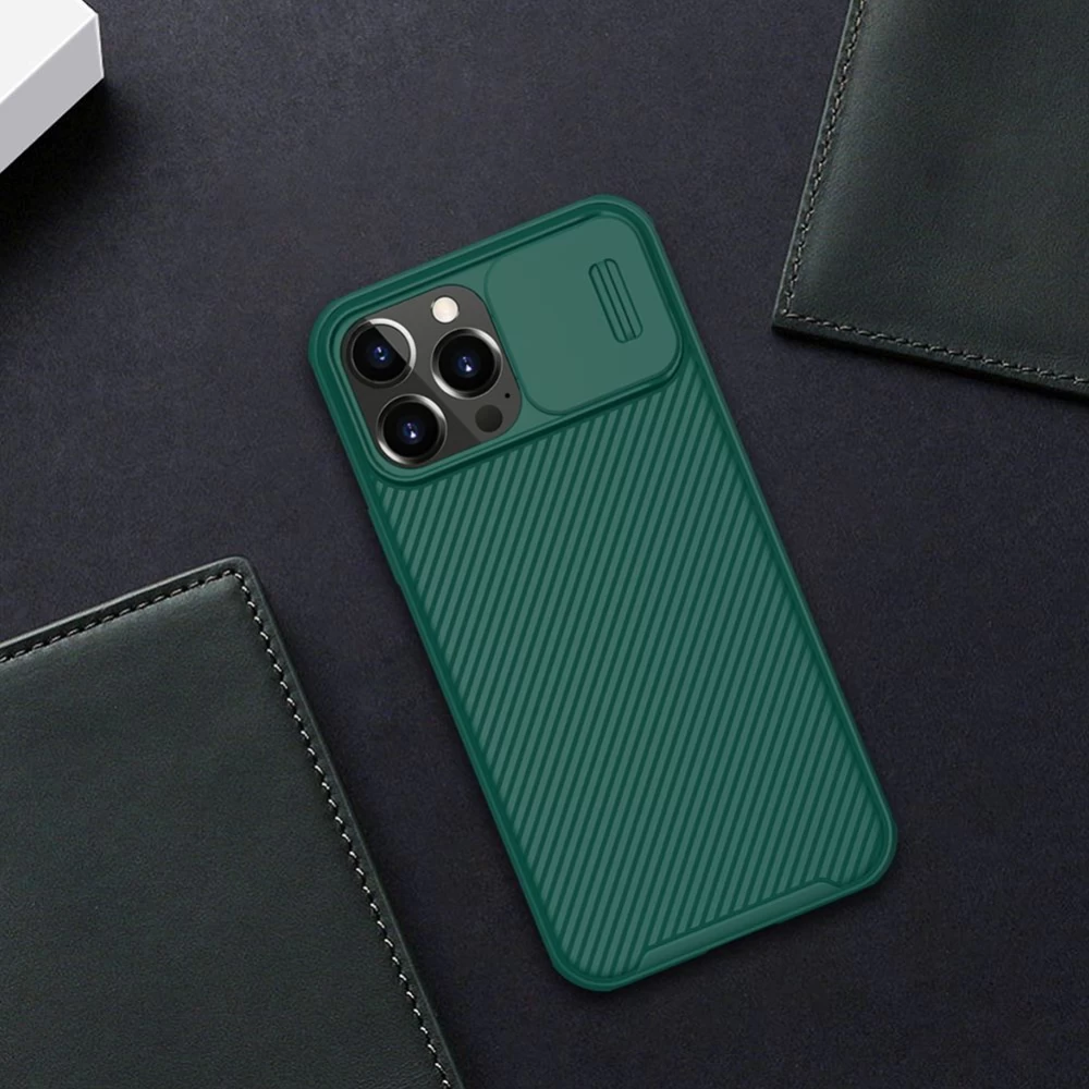 Apple iPhone 13 Pro Max чехол синий Nillkin CamShield 
