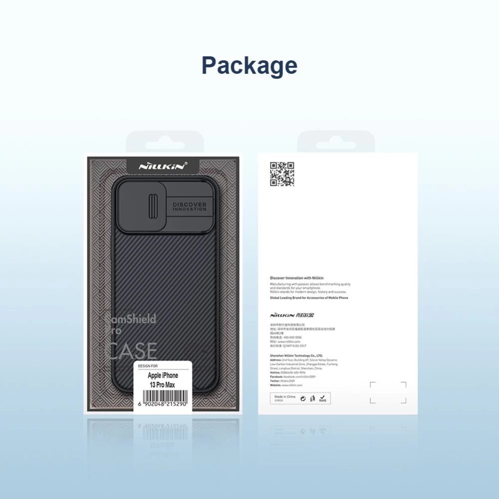 Apple iPhone 13 Pro Max чехол синий Nillkin CamShield 