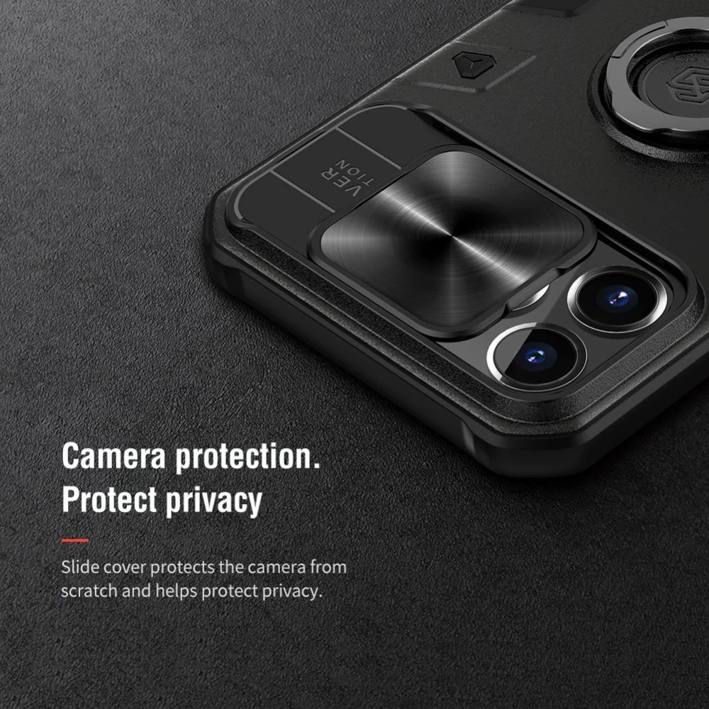 Apple iPhone 13 Pro Max чехол синий Nillkin CamShield Armor 