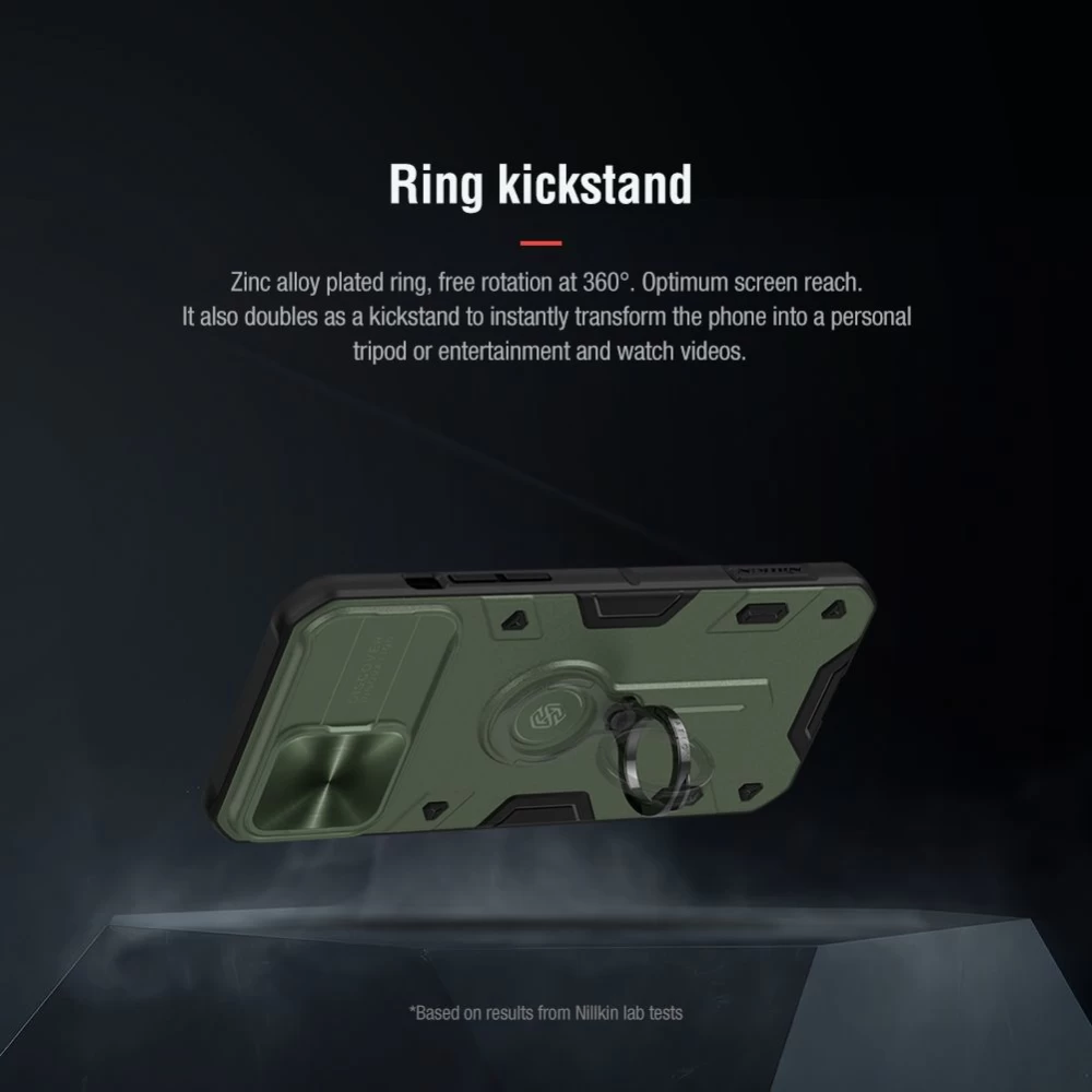 Apple iPhone 13 Pro Max чехол синий Nillkin CamShield Armor 