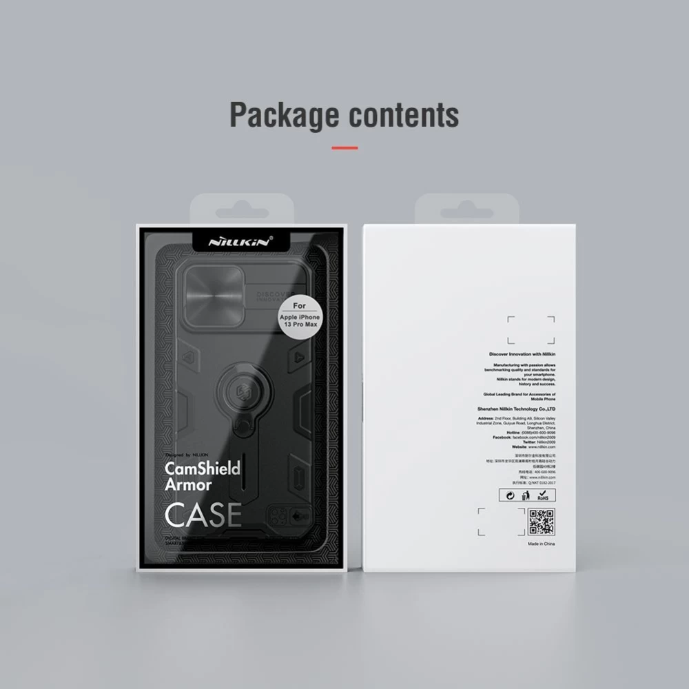 Apple iPhone 13 Pro Max чехол синий Nillkin CamShield Armor 