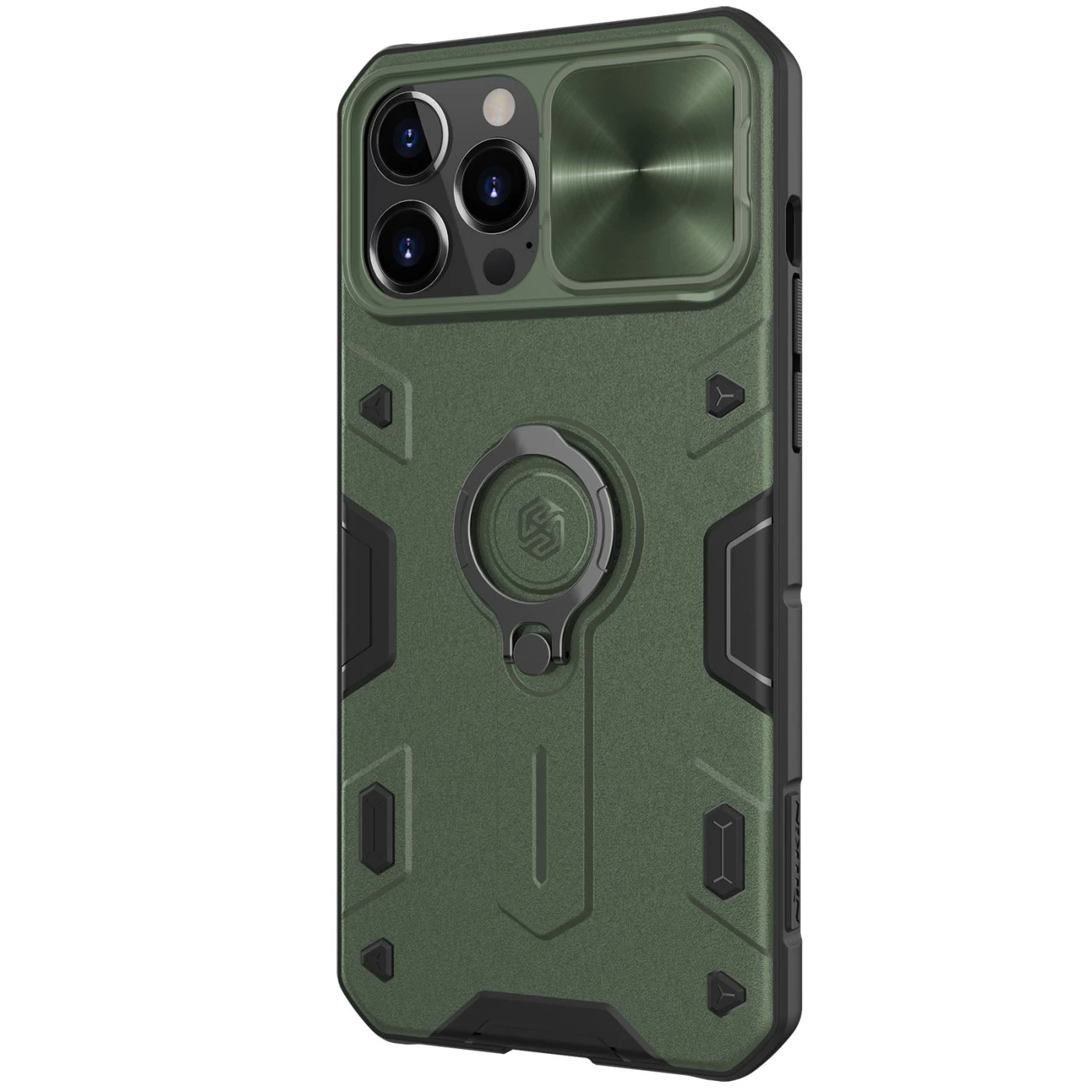 Apple iPhone 13 Pro Max чехол зеленый Nillkin CamShield Armor