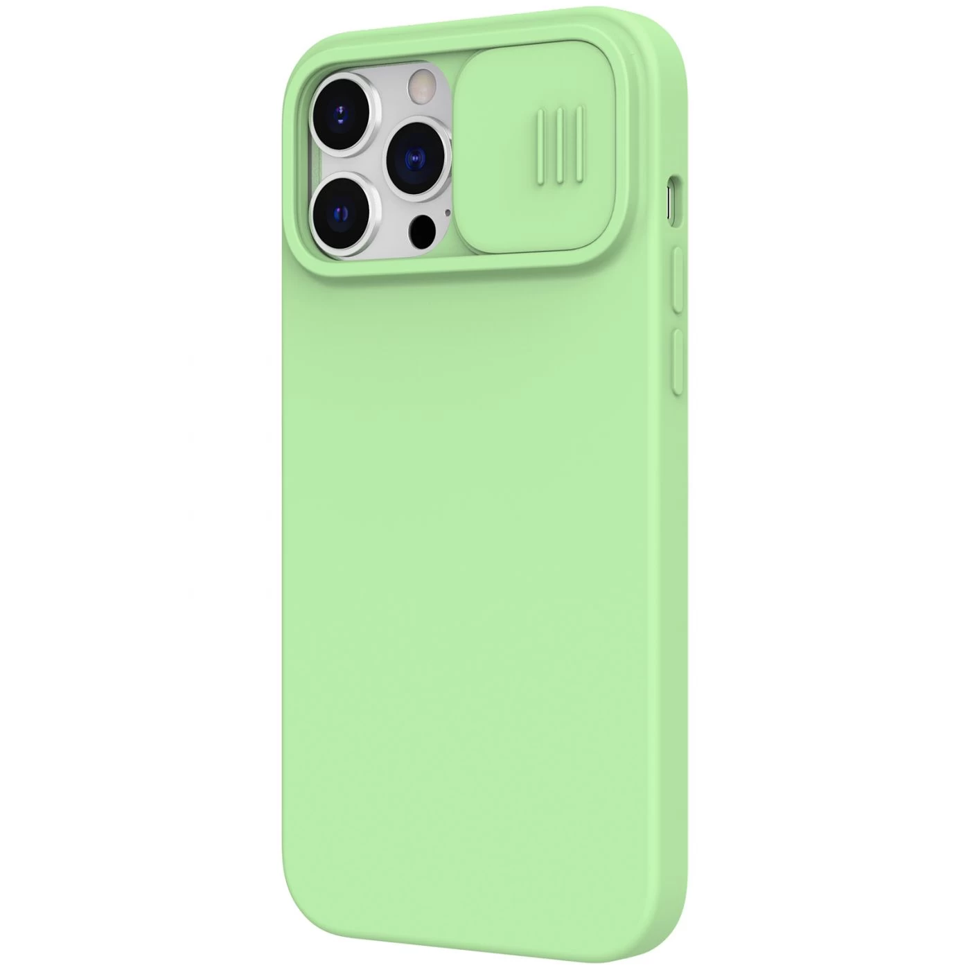 Apple iPhone 13 Pro Max vāciņš zaļš Nillkin CamShield Silky Magnetic Silicon