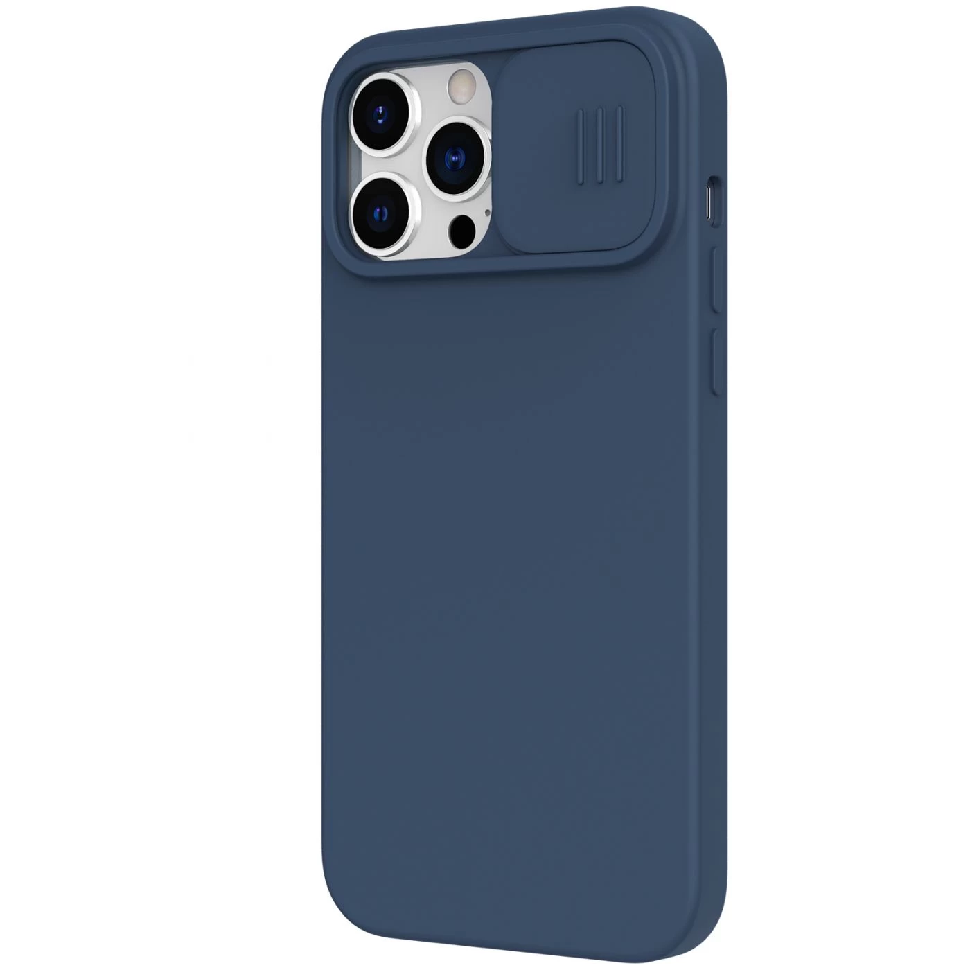 Apple iPhone 13 Pro Max чехол синий Nillkin CamShield Silky Silicon