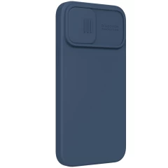 Apple iPhone 13 Pro Max чехол синий Nillkin CamShield Silky Silicon 
