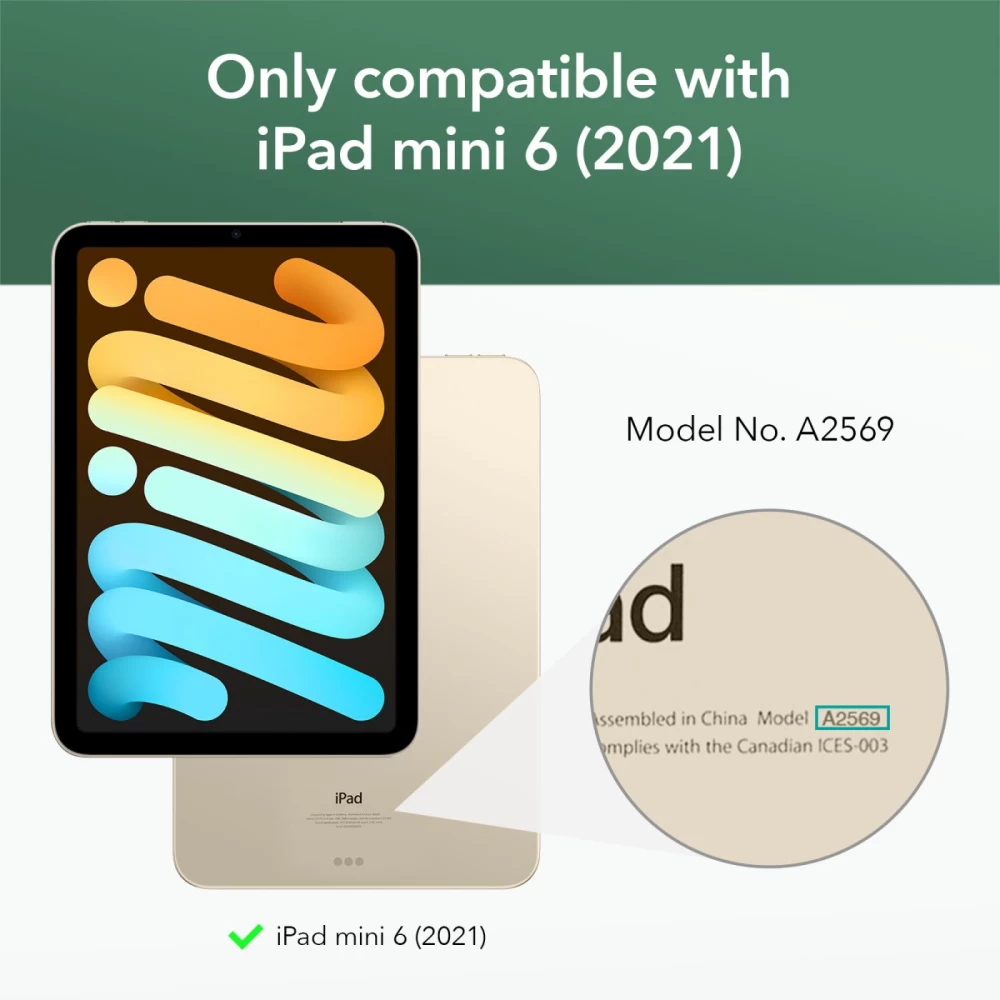 Apple iPad Mini 6 tablet tempered glass  ESR Tempered Glass Screen Protector 2021