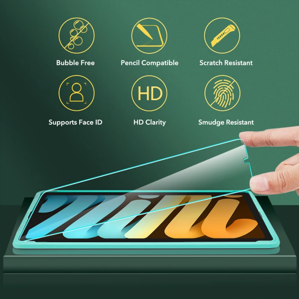 Apple iPad Mini 6 tablet tempered glass  ESR Tempered Glass Screen Protector 2021