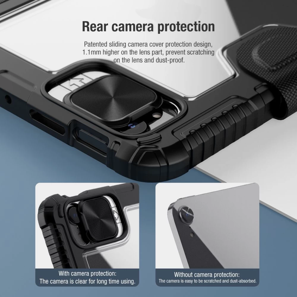Apple iPad Mini 6 tablet case black Nillkin Bumper Leather  Pro