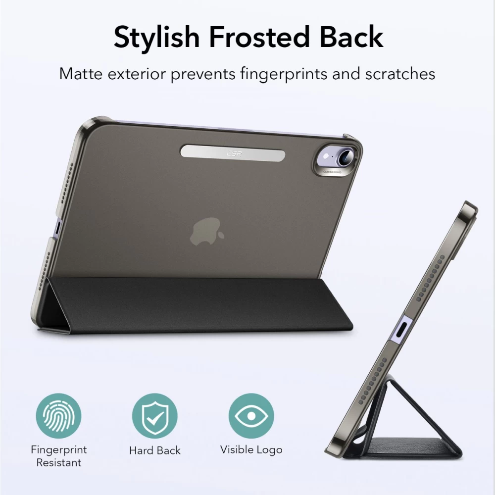 Apple iPad Mini 6 maciņš melns ESR Ascend Trifold 