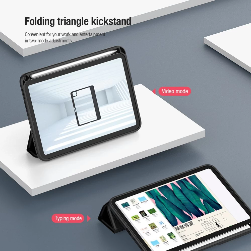 Apple iPad Mini 6 maciņš zaļš Nillkin Bevel Leather 