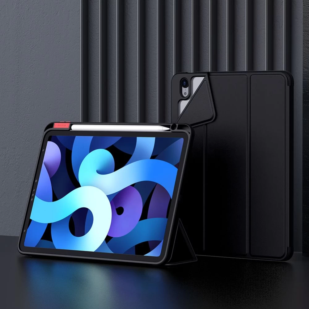Apple iPad Mini 6 tablet case blue Nillkin Bevel Leather 