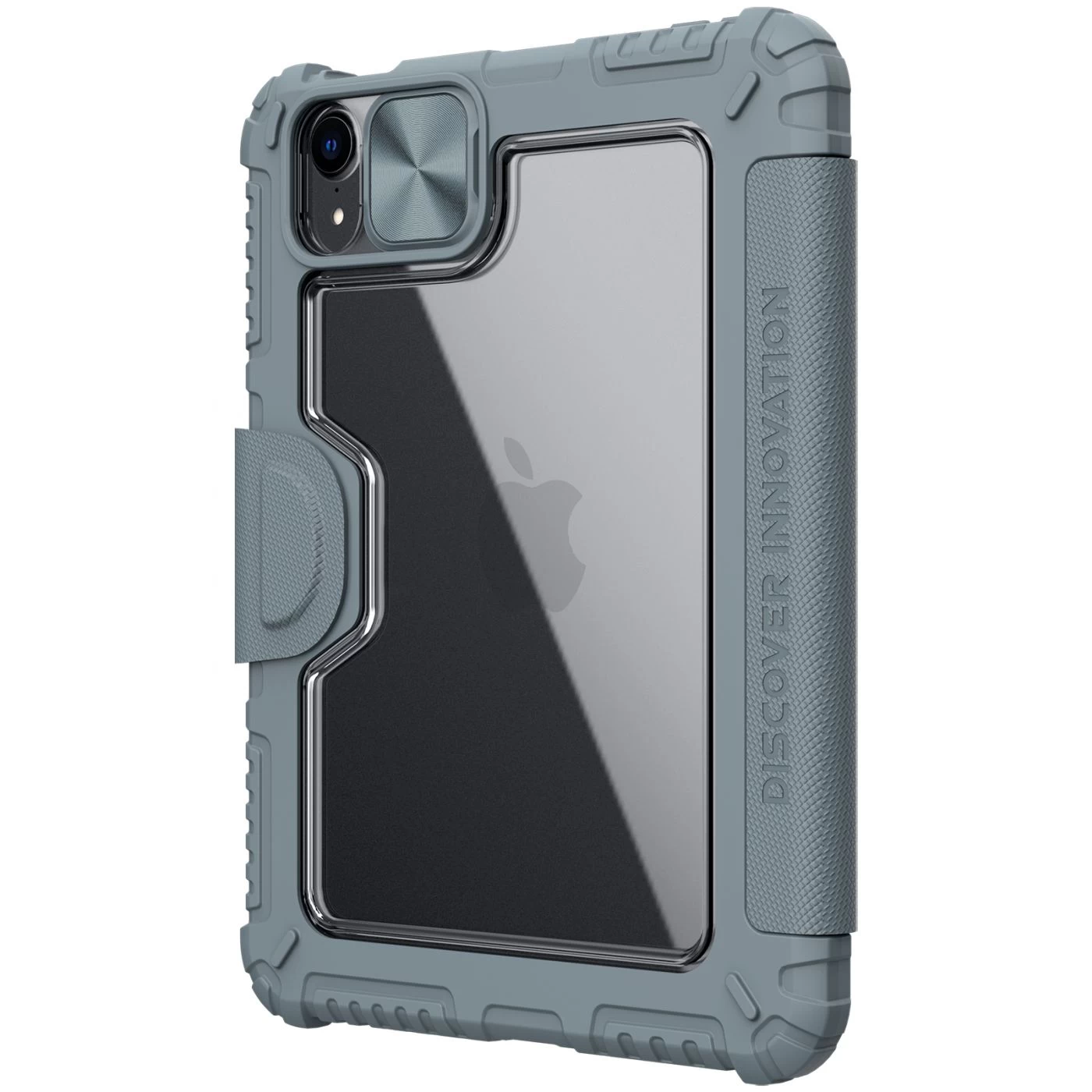 Apple iPad Mini 6 tablet case gray Nillkin Bumper Leather Pro