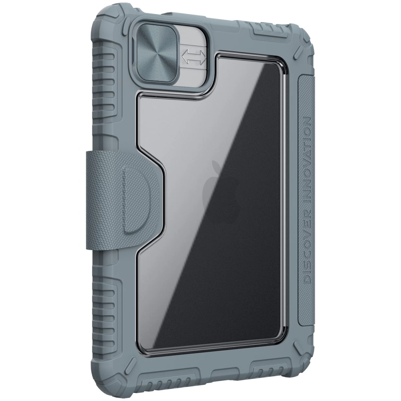 Apple iPad Mini 6 tablet case gray Nillkin Bumper Leather Pro