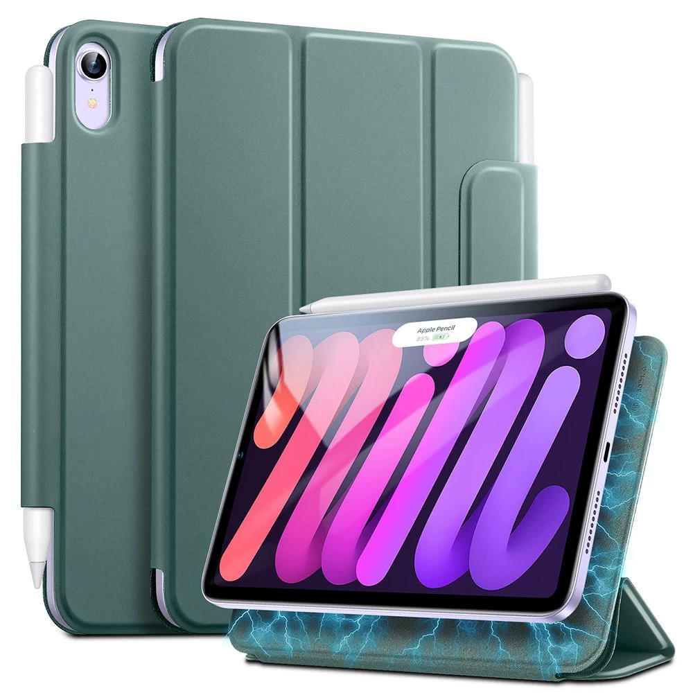 Apple iPad Mini 6 tablet case green ESR Rebound Magnetic 2021