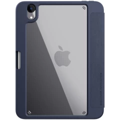 Apple iPad Mini 6 tablet case blue Nillkin Bevel Leather 