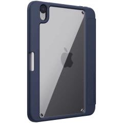 Apple iPad Mini 6 tablet case blue Nillkin Bevel Leather 