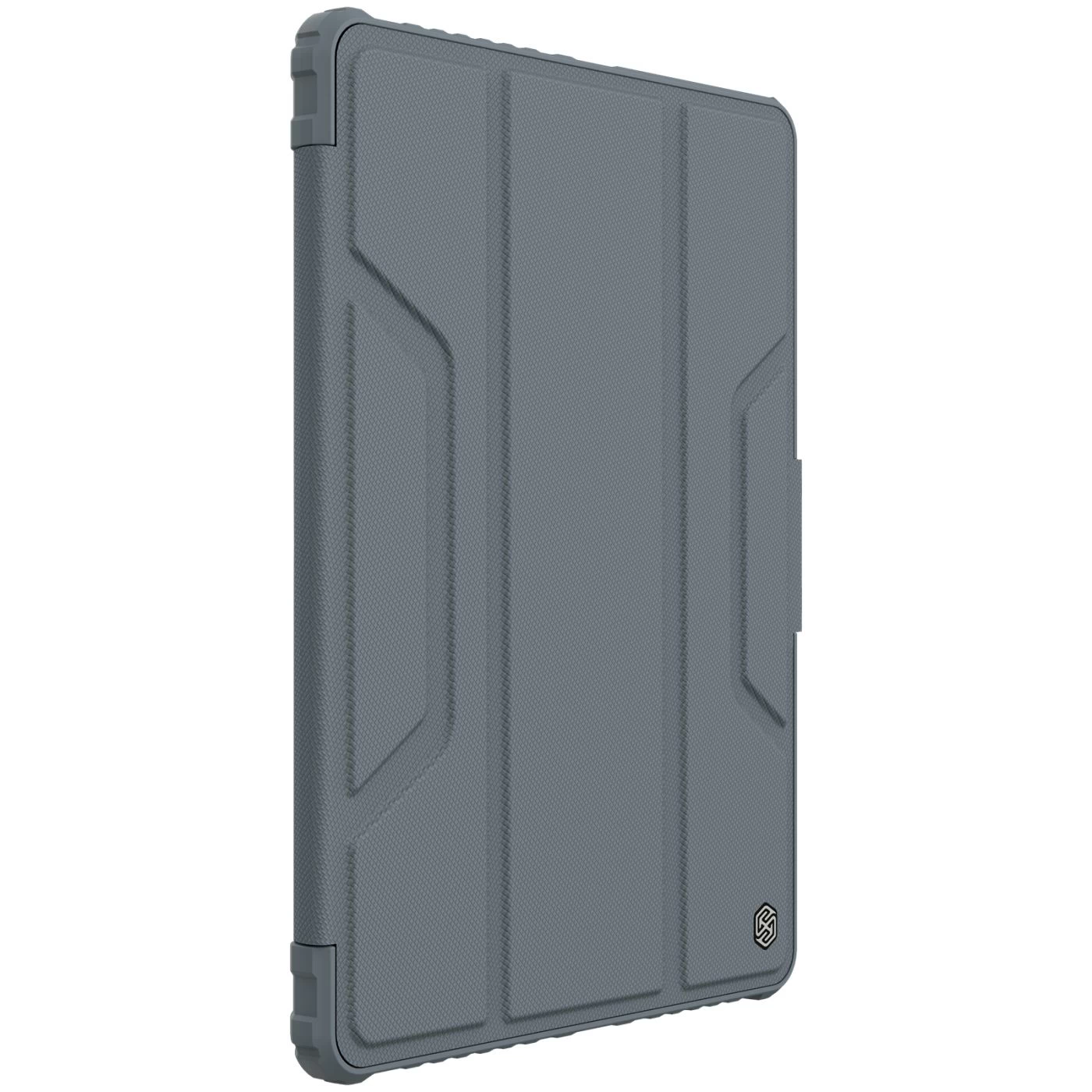 Apple iPad 10.2 9th Gen (2021) tablet case gray Nillkin Bumper Leather Pro