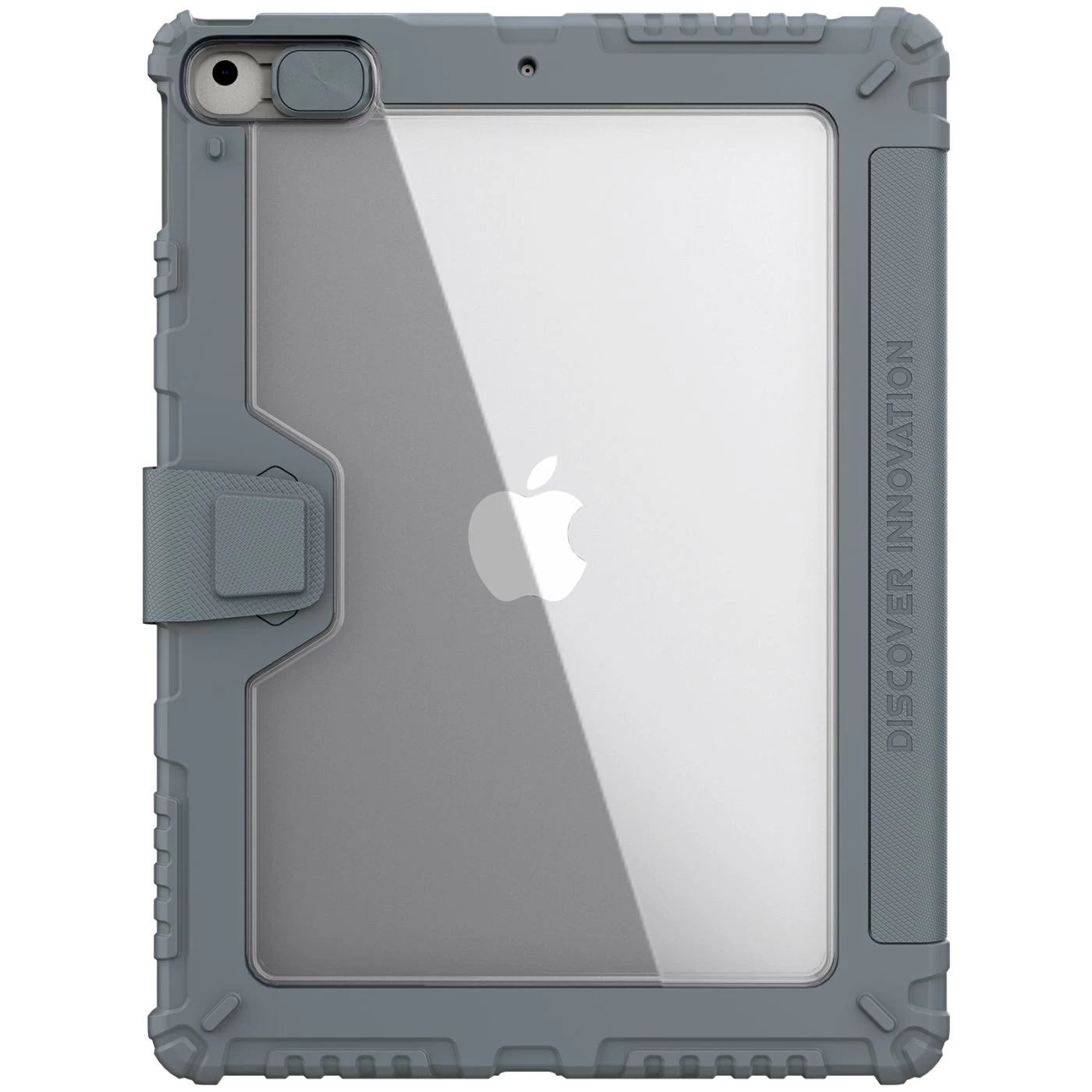 Apple iPad 10.2 9th Gen (2021) tablet case gray Nillkin Bumper Leather Pro