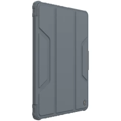 Apple iPad 10.2 9th Gen (2021) tablet case gray Nillkin Bumper Leather  Pro