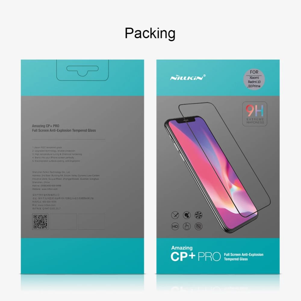Xiaomi RedMi 10 apsauginis stiklas  Nillkin CP+PRO