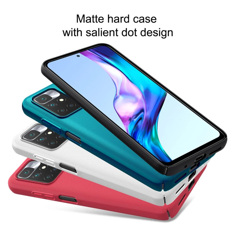 Xiaomi RedMi 10 dėklas baltas Nillkin Super Frosted Shield  Redmi / Prime