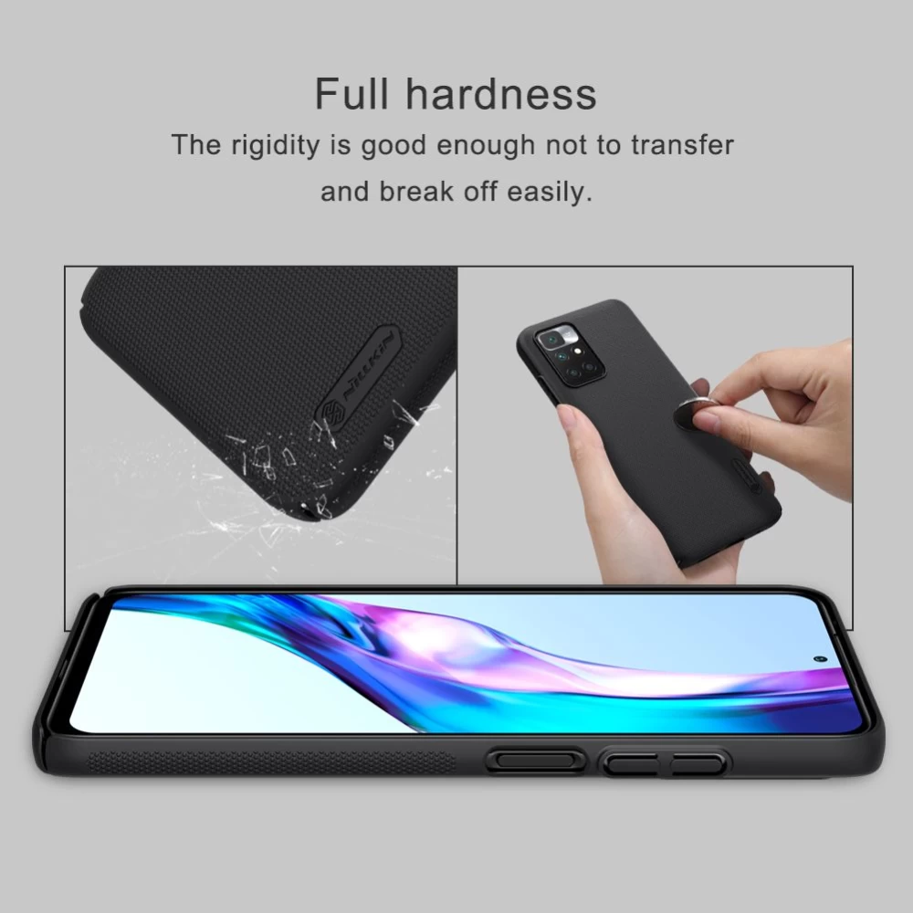 Xiaomi RedMi 10 dėklas baltas Nillkin Super Frosted Shield  Redmi / Prime
