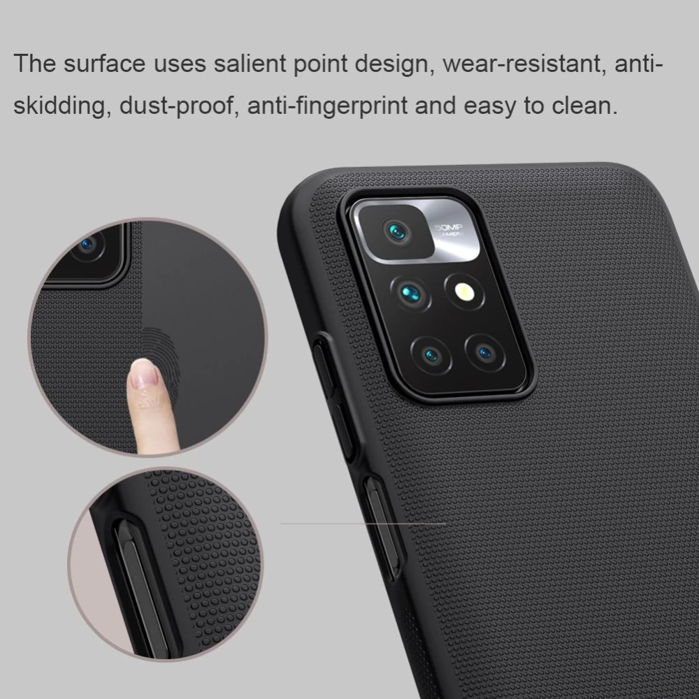 Xiaomi RedMi 10 dėklas baltas Nillkin Super Frosted Shield  Redmi / Prime