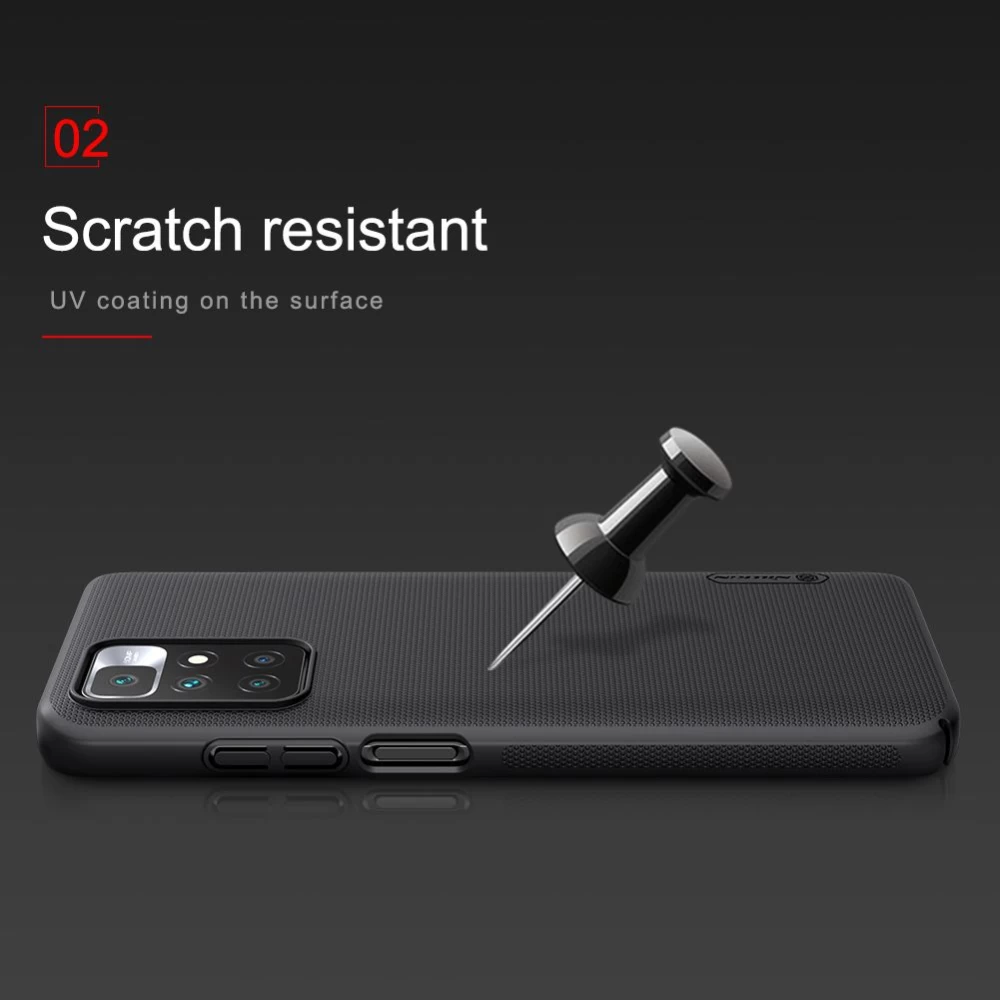 Xiaomi RedMi 10 dėklas baltas Nillkin Super Frosted Shield  Redmi / Prime