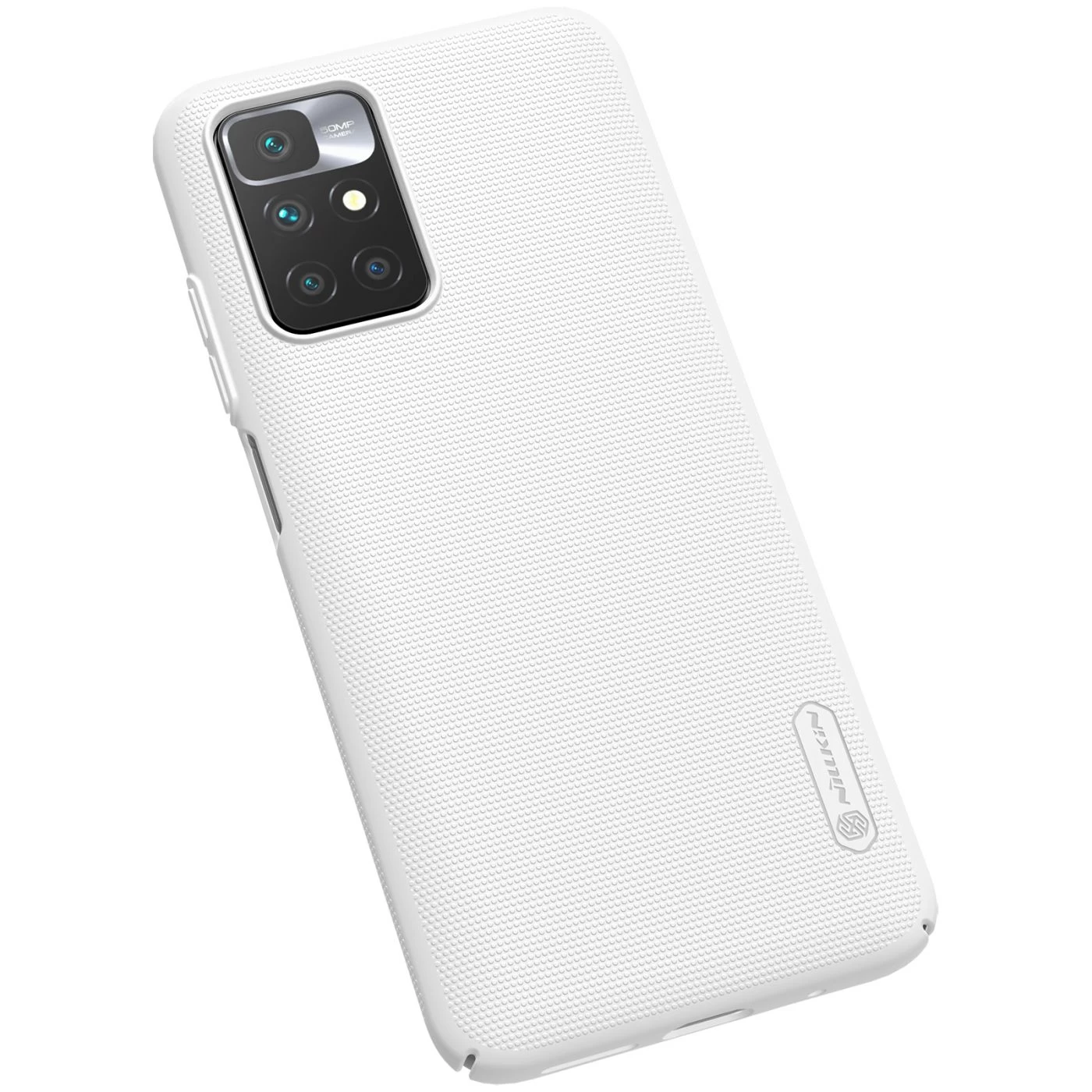 Xiaomi RedMi 10 dėklas baltas Nillkin Super Frosted Shield Redmi / Prime