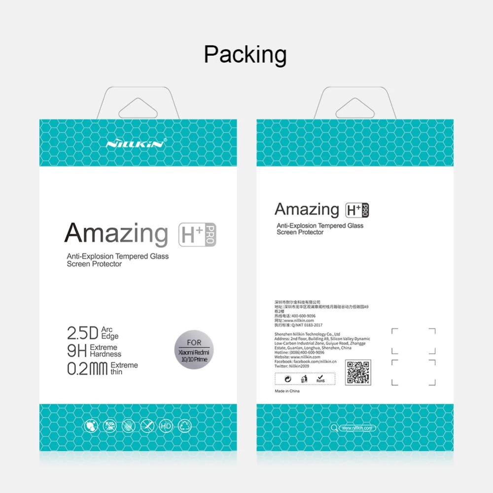 Xiaomi RedMi 10 Prime Tempered glass  Nillkin H+PRO /10 Copy