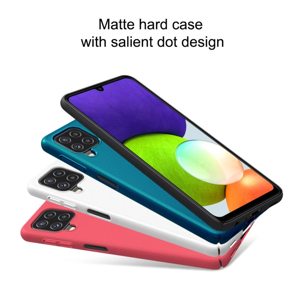 Samsung Galaxy A22 4G vāciņš balts Nillkin Super Frosted Shield 