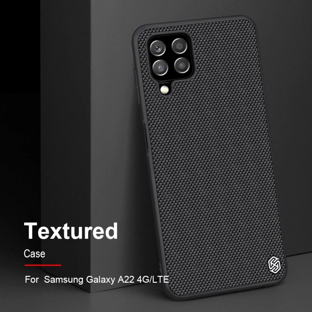 Samsung Galaxy A22 4G skal svart Nillkin Textured  4G/LTE