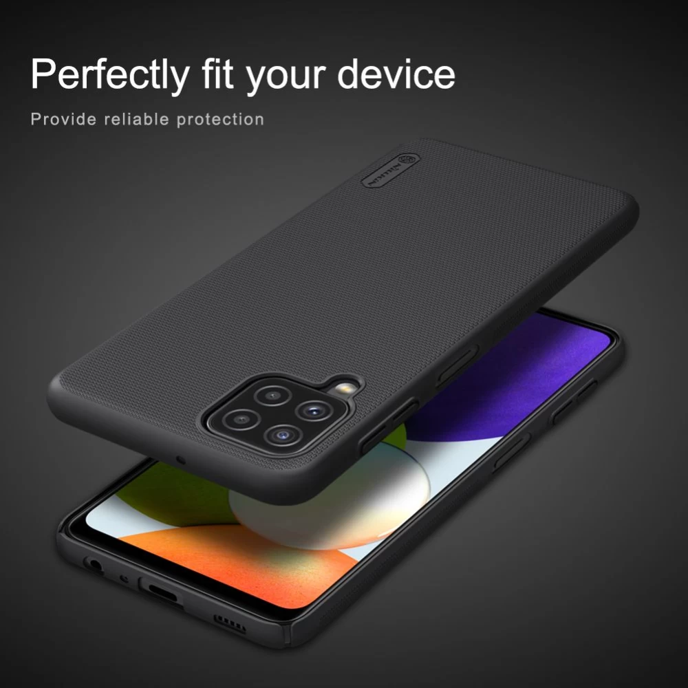 Samsung Galaxy A22 4G чехол синий Nillkin Super Frosted Shield  4G/LTE
