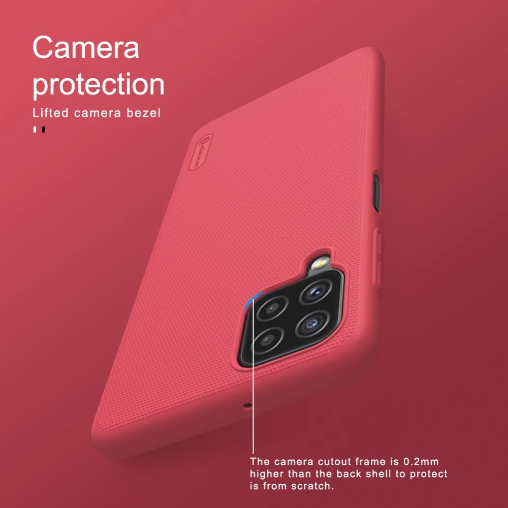 Samsung Galaxy A22 4G чехол синий Nillkin Super Frosted Shield  4G/LTE