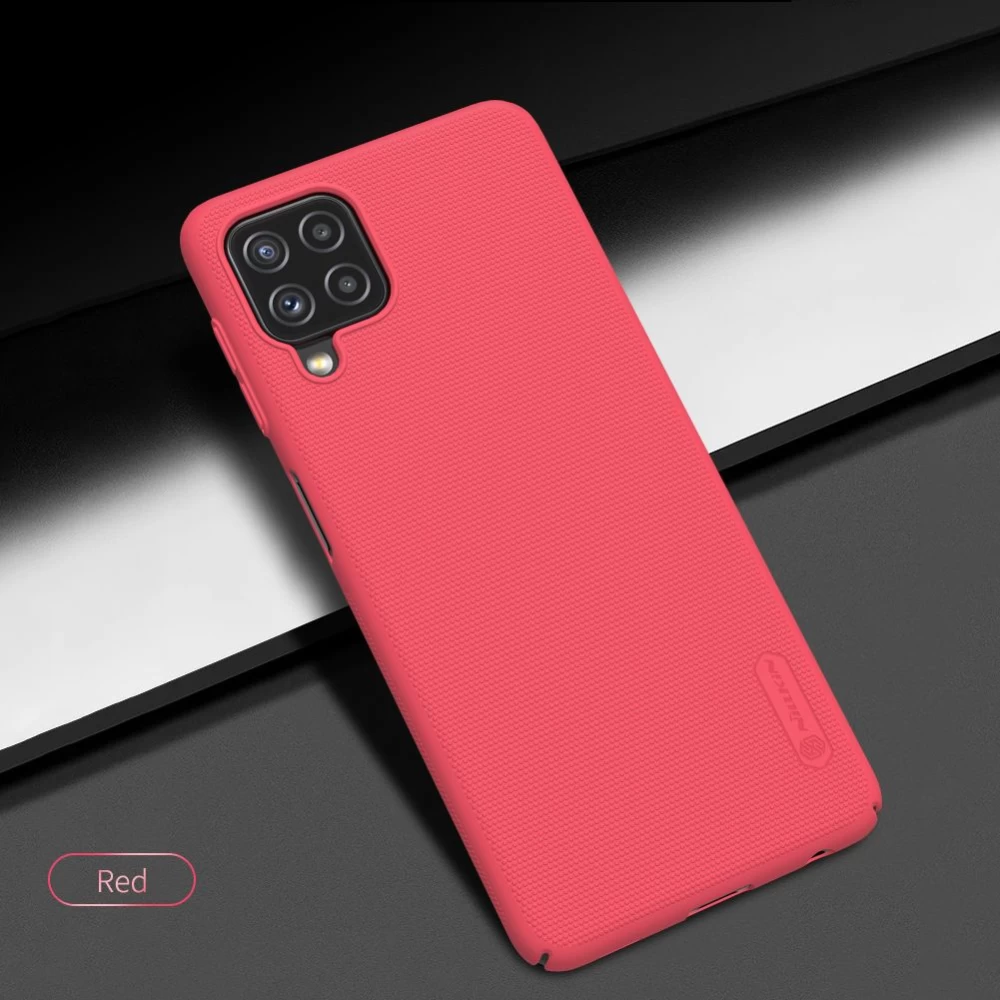 Samsung Galaxy A22 4G чехол синий Nillkin Super Frosted Shield  4G/LTE