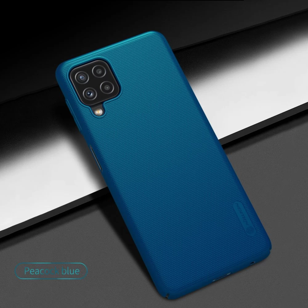 Samsung Galaxy A22 4G чехол синий Nillkin Super Frosted Shield  4G/LTE