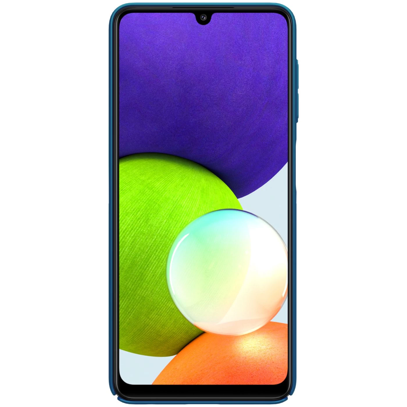 Samsung Galaxy A22 4G чехол синий Nillkin Super Frosted Shield 4G/LTE
