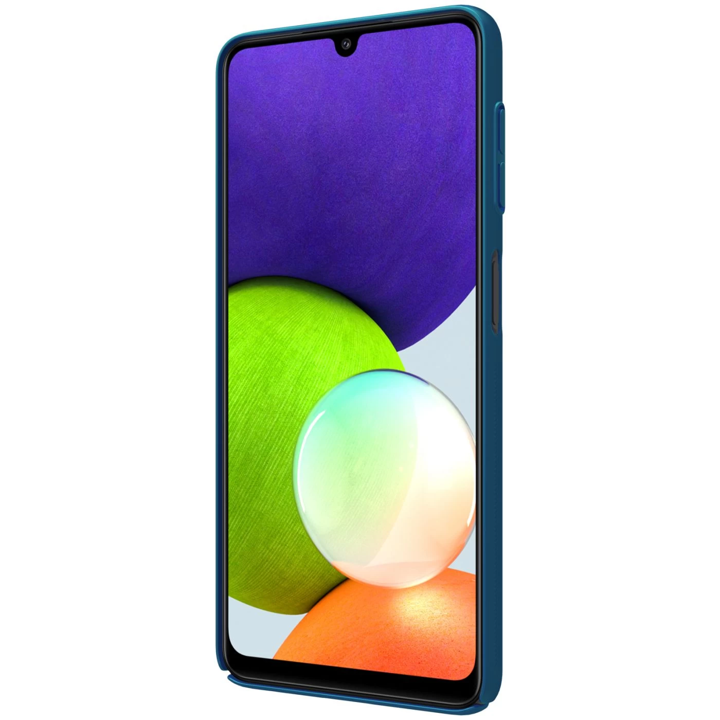 Samsung Galaxy A22 4G чехол синий Nillkin Super Frosted Shield 4G/LTE