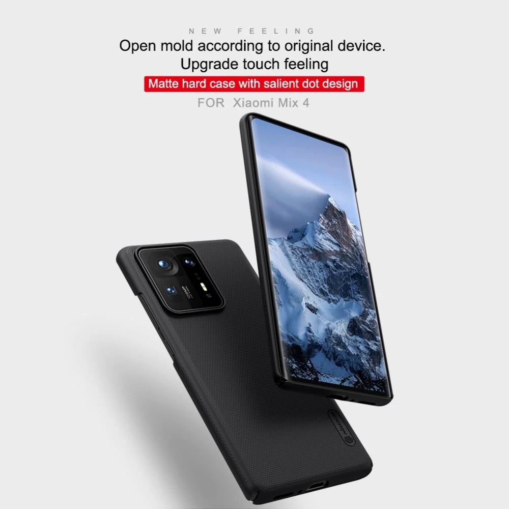 Xiaomi Mi Mix 4 ümbris punane Nillkin Super Frosted Shield 