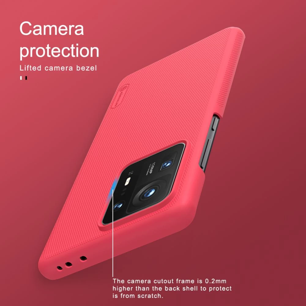 Xiaomi Mi Mix 4 ümbris punane Nillkin Super Frosted Shield 