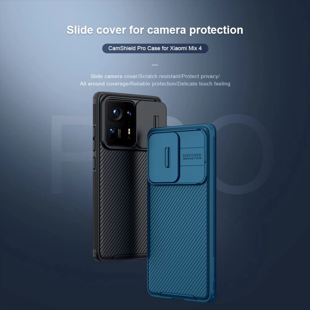 Xiaomi Mi Mix 4 ümbris sinine Nillkin CamShield PRO 