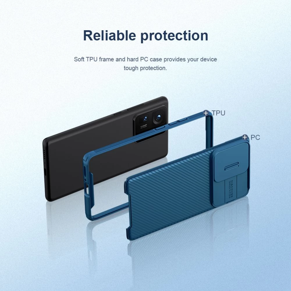 Xiaomi Mi Mix 4 ümbris sinine Nillkin CamShield PRO 