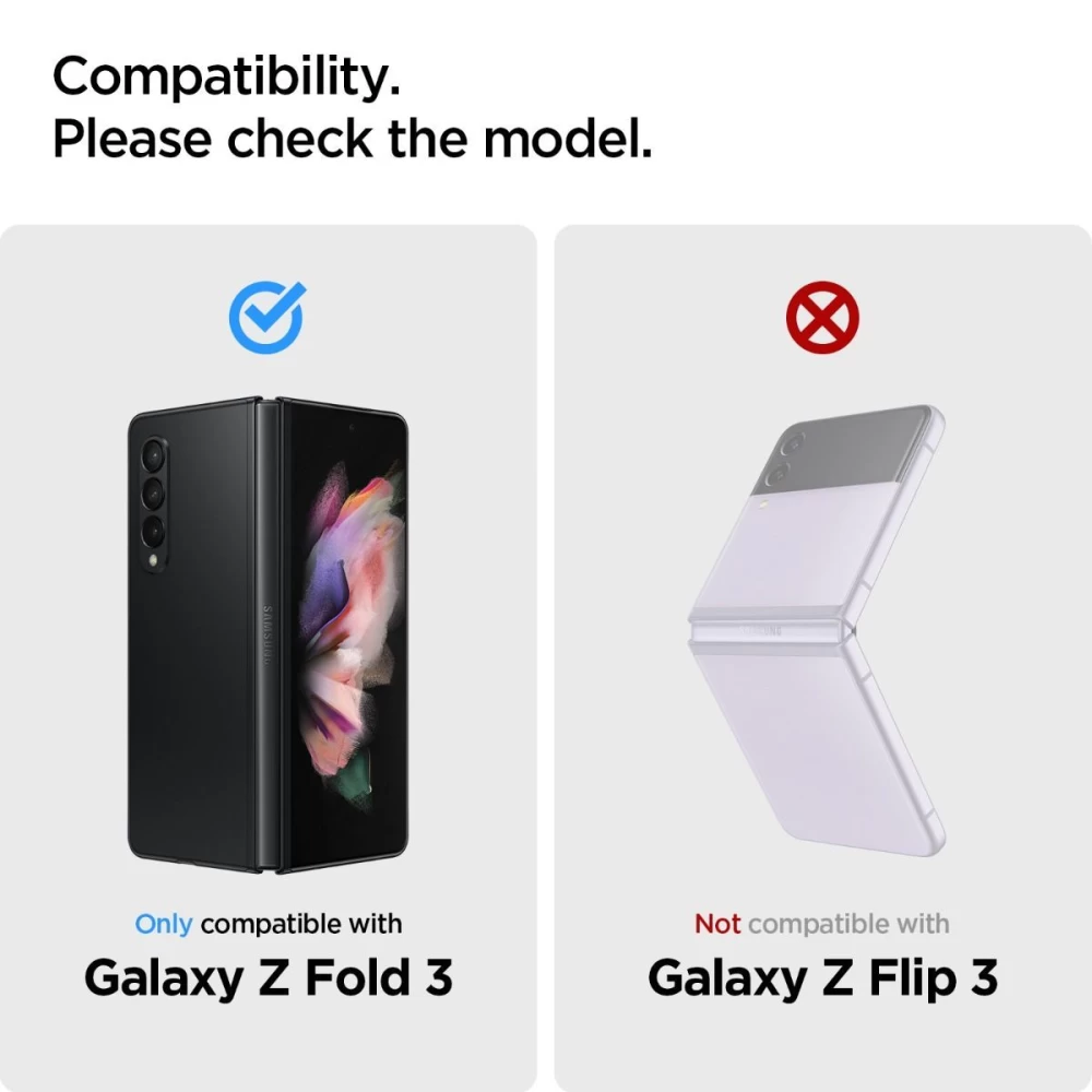 Samsung Galaxy Z Fold 3 skärmskydd  SPIGEN Glass FC & Hinge Film