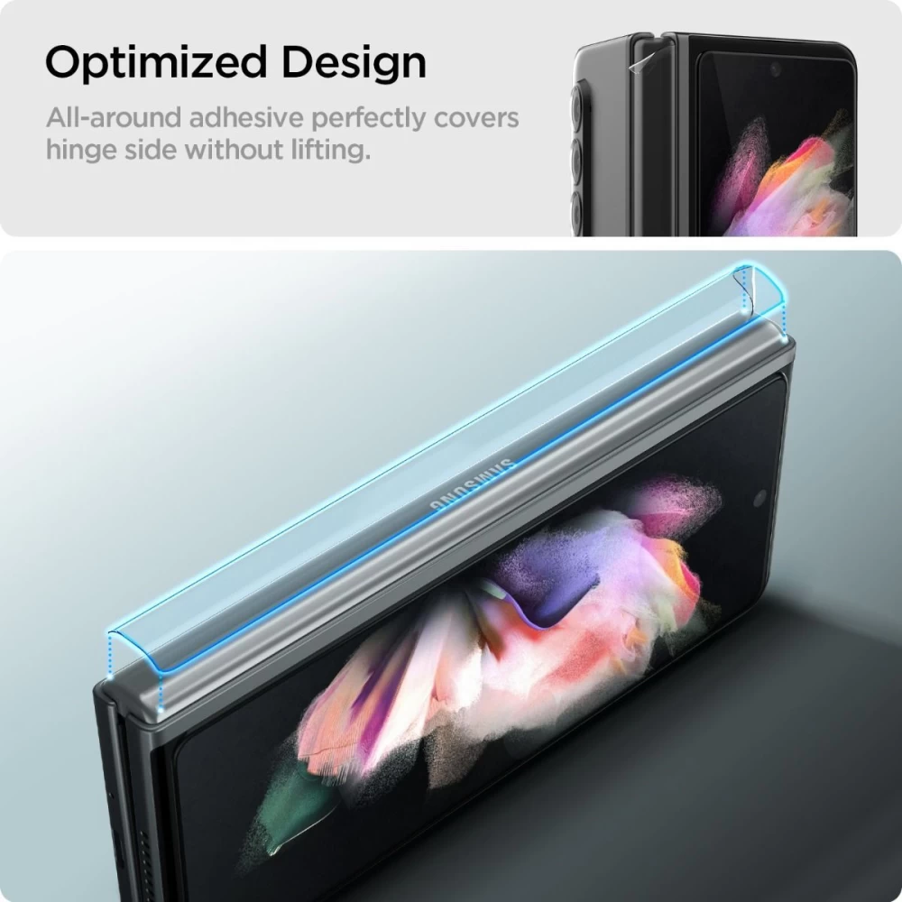 Samsung Galaxy Z Fold 3 skärmskydd  SPIGEN Glass FC & Hinge Film