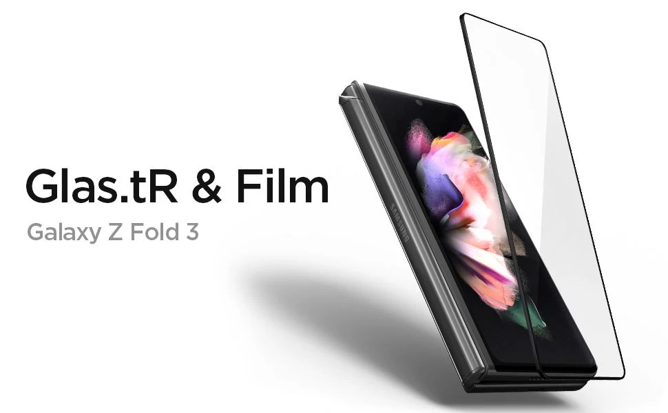 Samsung Galaxy Z Fold 3 skärmskydd  SPIGEN Glass FC & Hinge Film