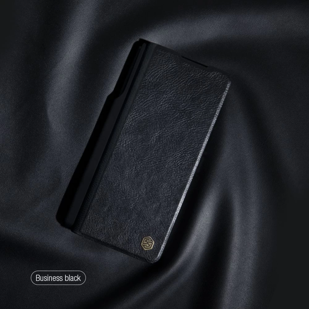 Samsung Galaxy Z Fold 3 kaaned roheline Nillkin Qin Leather (Vegan Leather) 5G
