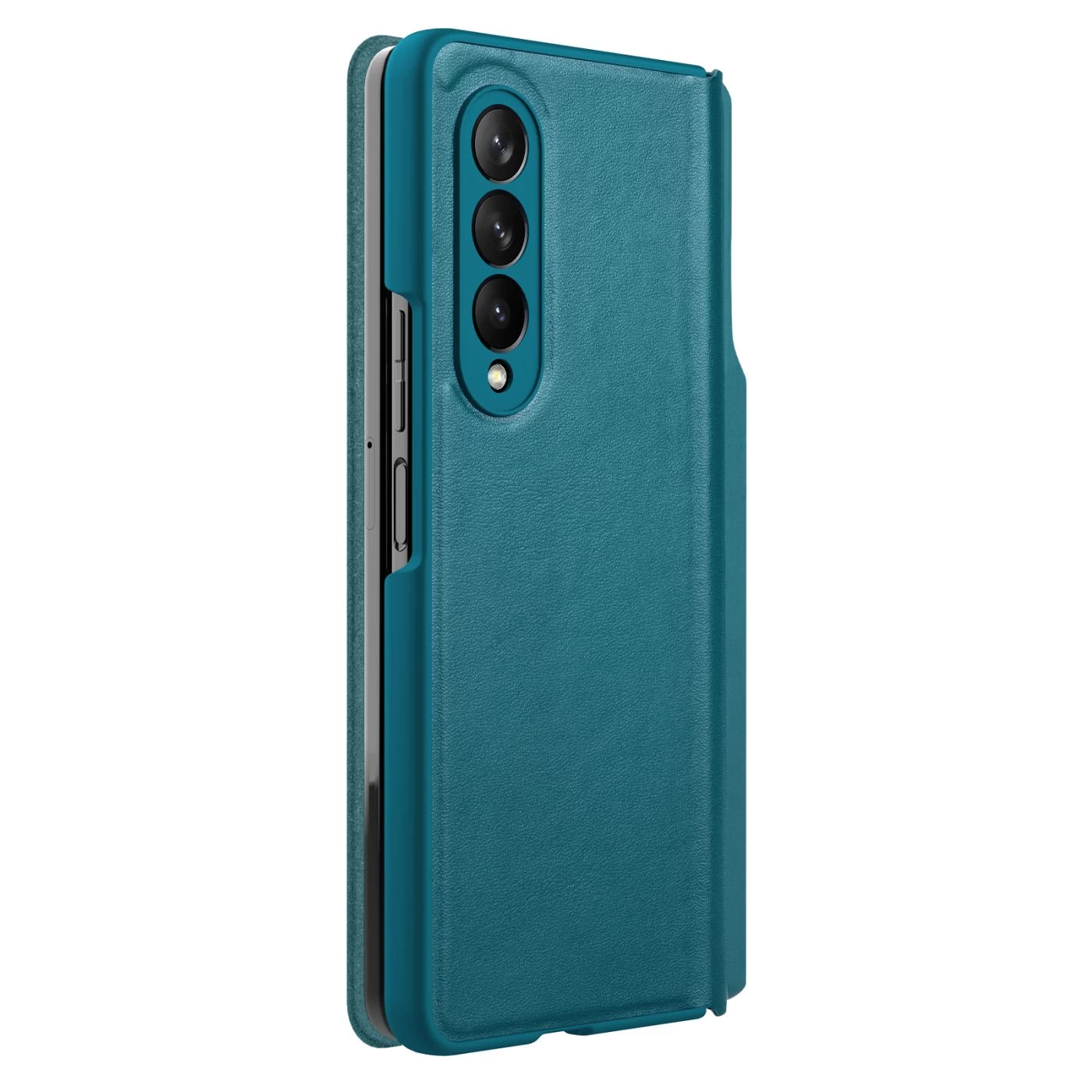 Samsung Galaxy Z Fold 3 kaaned roheline Nillkin Qin Leather (Vegan Leather) 5G