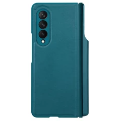 Samsung Galaxy Z Fold 3 kaaned roheline Nillkin Qin Leather (Vegan Leather) 5G