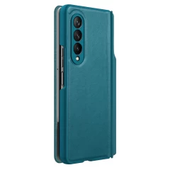 Samsung Galaxy Z Fold 3 kaaned roheline Nillkin Qin Leather (Vegan Leather) 5G